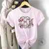 Hustle & Heart NC School Brushstrokes Monogram Graphic Tee Monogram Tees