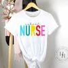 Hustle & Heart NC School Nurse Colorful Screenprint Transfer