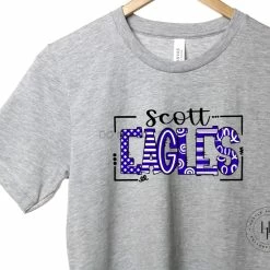Hustle & Heart NC School Doodle Designs Scott Eagles Doodle Graphic Tee
