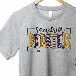 Hustle & Heart NC Seadrift Pirates Doodle Graphic Tee
