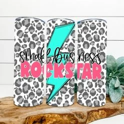 Hustle & Heart NC Small Business Rockstar Completed 20oz Skinny Tumbler Tumbler Of The Week