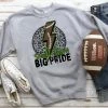 Hustle & Heart NC Small Town Big Pride Green Graphic Tee Mascot Pride