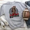 Hustle & Heart NC Mascot Pride Small Town Big Pride Red Graphic Tee