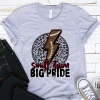 Hustle & Heart NC Small Town Pride Football Lightning Bolt Brown Graphic Tee