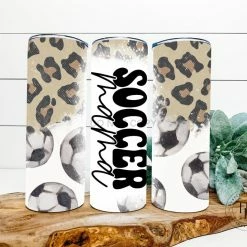 Hustle & Heart NC Soccer Mama Completed 20oz Skinny Tumbler