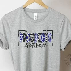 Hustle & Heart NC School Doodle Designs Softball Prospects Doodle Graphic Tee