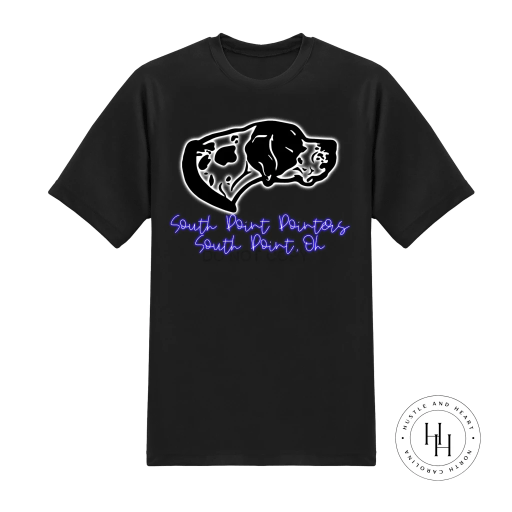 Hustle & Heart NC South Point Pointers Neon Mascot Neon Mascots