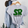 Hustle & Heart NC SR Indians Green Glitter Varsity Doodle