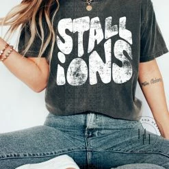 Hustle & Heart NC Transfers Stallions Retro Screenprint Transfer