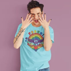 Hustle And Heart NC LOUD Say It Proud Pride Graphic Tee LGBTQIA+ Pride/Equality