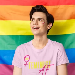 Hustle & Heart NC Feminist AF Graphic Tee LGBTQIA+ Pride/Equality