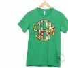 Hustle & Heart NC Teacher Brush Monogram Graphic Tee