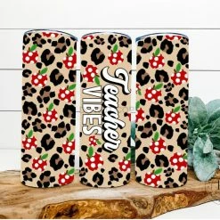 Hustle & Heart NC Teacher Vibes Completed 20oz Skinny Tumbler Tumbler Of The Week