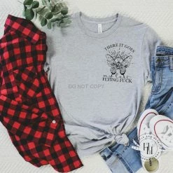 Hustle & Heart NC There Goes My Last Flying Fuck Graphic Tee NSFW & Adult Humor