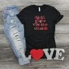 Hustle & Heart NC Valentine's Day Thick Thighs Valentine Vibes Graphic Tee