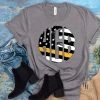 Hustle & Heart NC Thin Yellow Line Monogram Graphic Tee