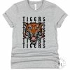 Hustle & Heart NC Tigers Repeating Mascot Graphic Tee Repeating Mascot Designs