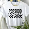 Hustle & Heart NC Transfers Tigers Vintage Checker Screenprint Transfer