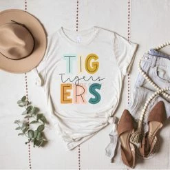 Hustle & Heart NC Tigers Water Color Graphic Tee