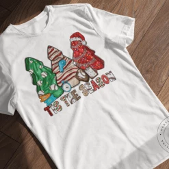 Hustle & Heart NC Tis The Season Baseball Christmas Tree Cakes - SUBLIMATION TRANSFER Sublimation Transfers