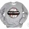 Hustle & Heart NC Faux Glitter Leopard Circle Designs True Crime Obsessed
