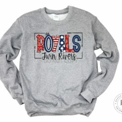 Hustle & Heart NC School Doodle Designs Twin Rivers Royals Doodle Graphic Tee