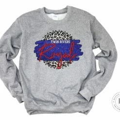 Hustle & Heart NC Twin Rivers Royals Red/White/Blue W Grey Leopard