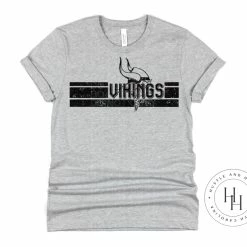 Hustle & Heart NC Vikings Varsity Screenprint Transfer