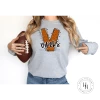 Hustle & Heart NC Vipers Orange Glitter Varsity Doodle