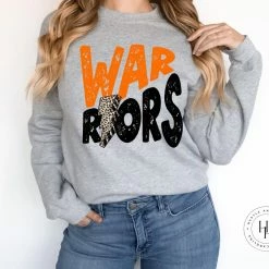 Hustle And Heart NC Warriors Black/Orange Lightning Bolt Graphic Tee Lightning Bolt Designs