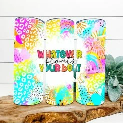 Hustle & Heart NC Whatever Floats Your Boat Completed 20oz Skinny Tumbler
