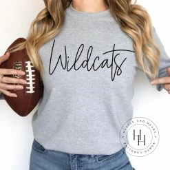 Hustle & Heart NC Wildcats Cursive Screenprint Transfer Transfers