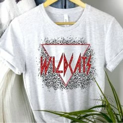 Hustle & Heart NC Mascot Pride Wildcats Graphic Tee