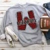 Hustle & Heart NC Wildcats Red Glitter Varsity Doodle School Doodle Designs
