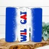 Hustle & Heart NC Tumbler Of The Week Wildcats Red/Blue/White Completed 20oz Skinny Tumbler