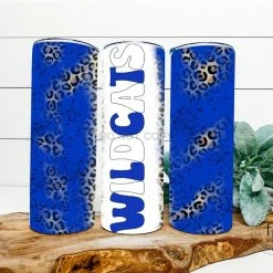 Hustle & Heart NC Wildcats Royal Blue/White Completed 20oz Skinny Tumbler Tumbler Of The Week