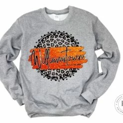Hustle & Heart NC Williamstown Orange/Black With White Outline