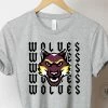 Hustle & Heart NC Wolves Repeating Custom Mascot Graphic Tee Repeating Mascot Designs