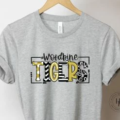 Hustle & Heart NC Woodbine Tigers Doodle Graphic Tee