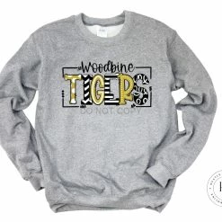 Hustle & Heart NC Woodbine Tigers Doodle Graphic Tee