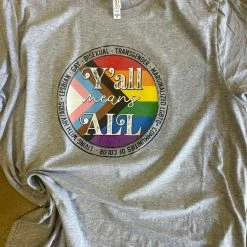 Hustle And Heart NC Y'all Means All Pride Graphic Tee