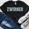 Hustle And Heart NC Zwirner Black Faux Chenille Letters Graphic Tee